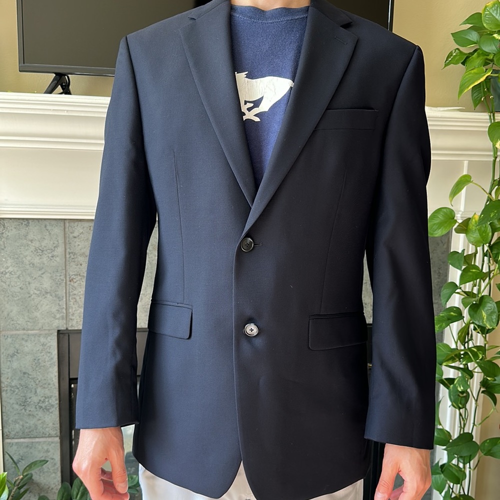 Michael Kors 100% wool Navy sports coat